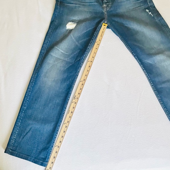 7FAM 7 For All Mankind Mens Standard Button Fly Jeans Straight Leg 34x31 Classic - Picture 15 of 16